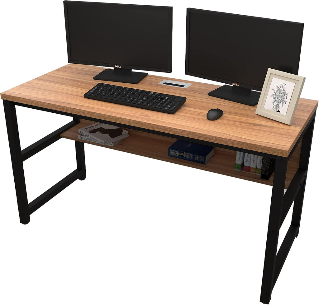 Computer Desk with Bookshelf T100