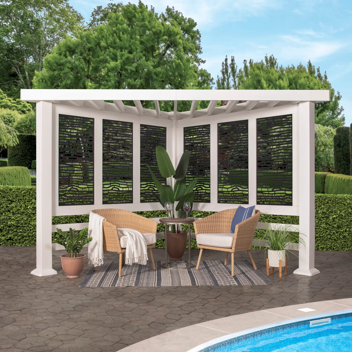 Steel Cabana Pergola U4044