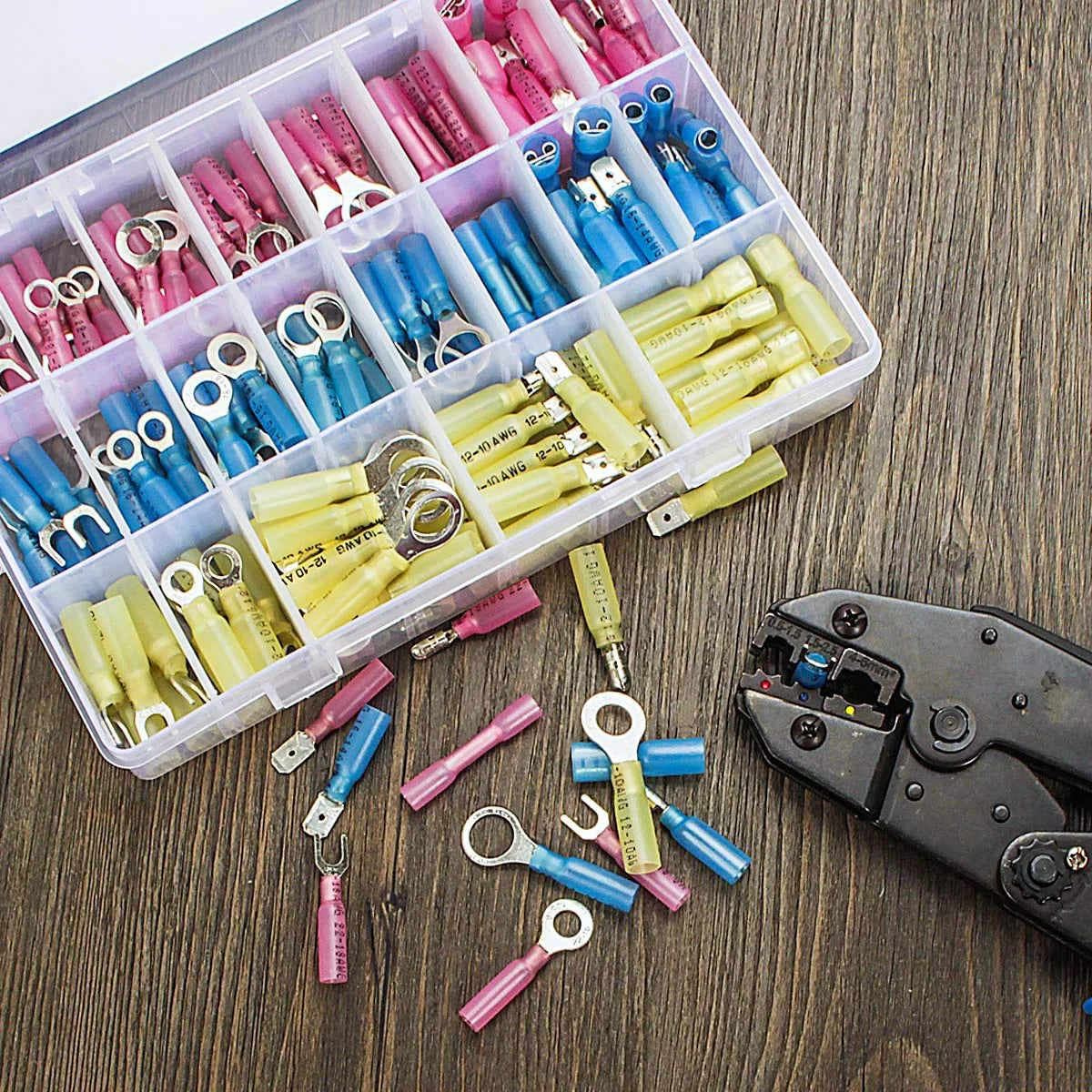 150PCS Insulated Heat Shrink Wire Connectors P466557