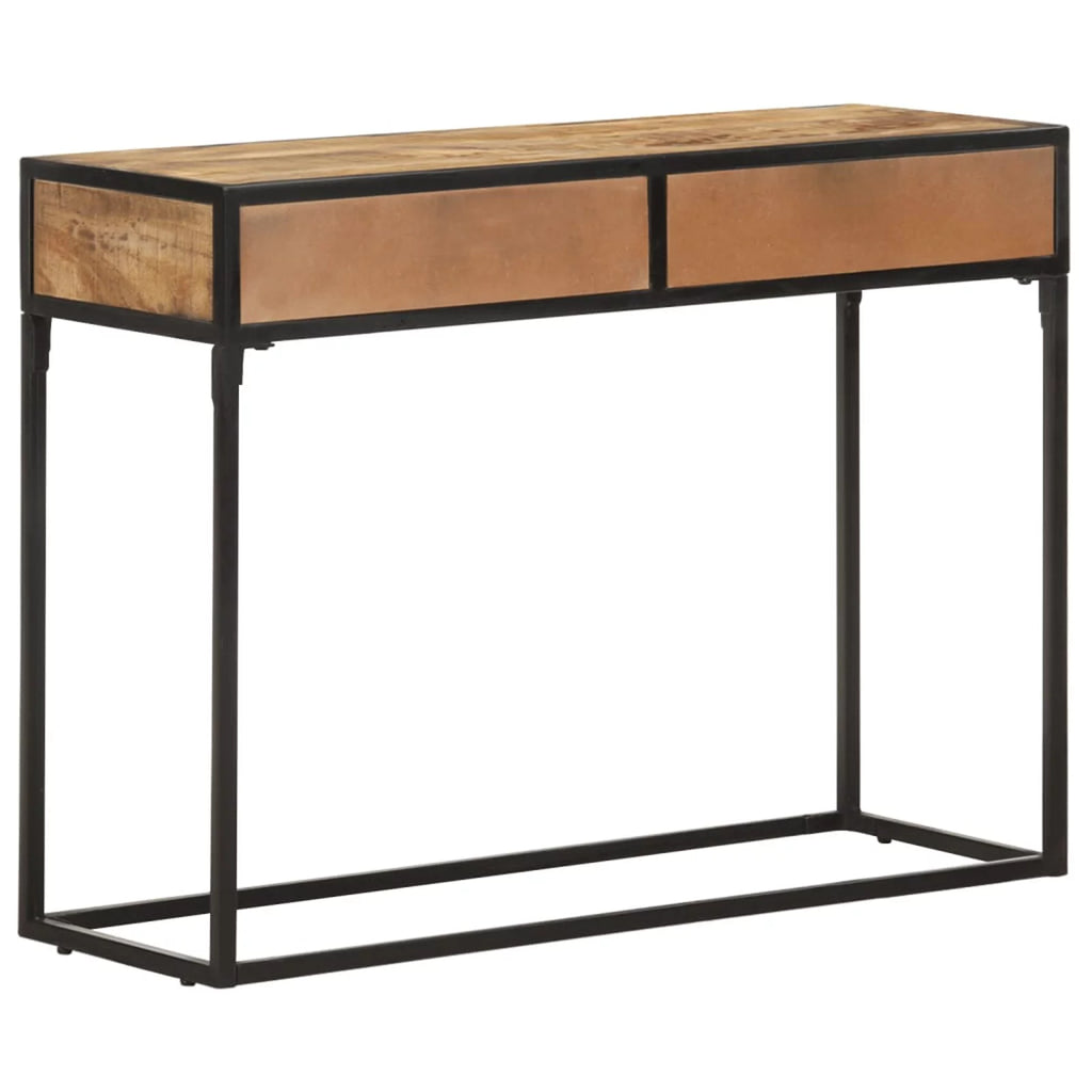 39.4"x13.8"x29.5" Solid Mango Wood Console Table X552037