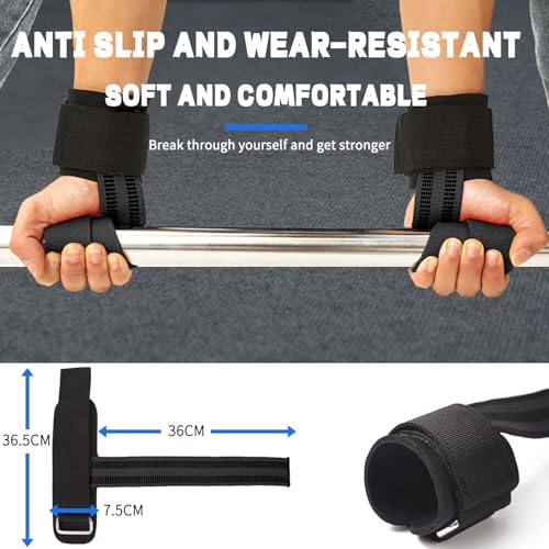 Cable Machine Attachment Set with Tricep Rope, V Bar, Double D Handle, Ankle & Wrist Straps T51146