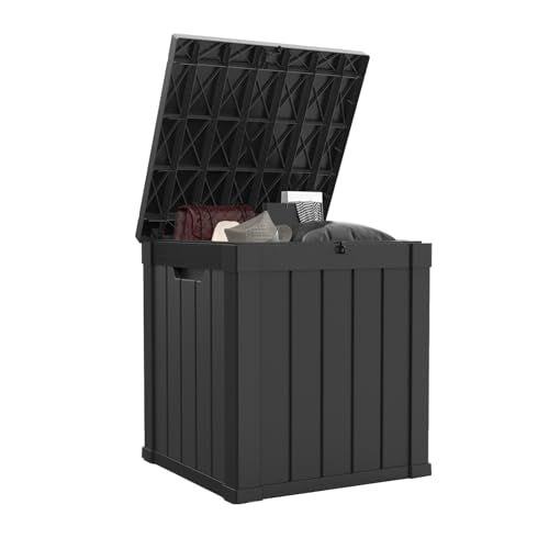 100 Gallon Black Resin Outdoor Storage Box H505