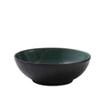 Stoneware Salad Bowl 30cm Black Green V3616