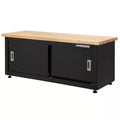 Black Steel Storage Bench K352460
