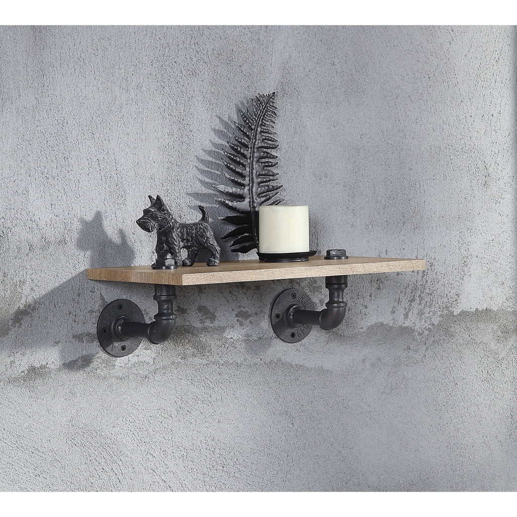 Wooden Wall Rack with 1 Shelf I711719