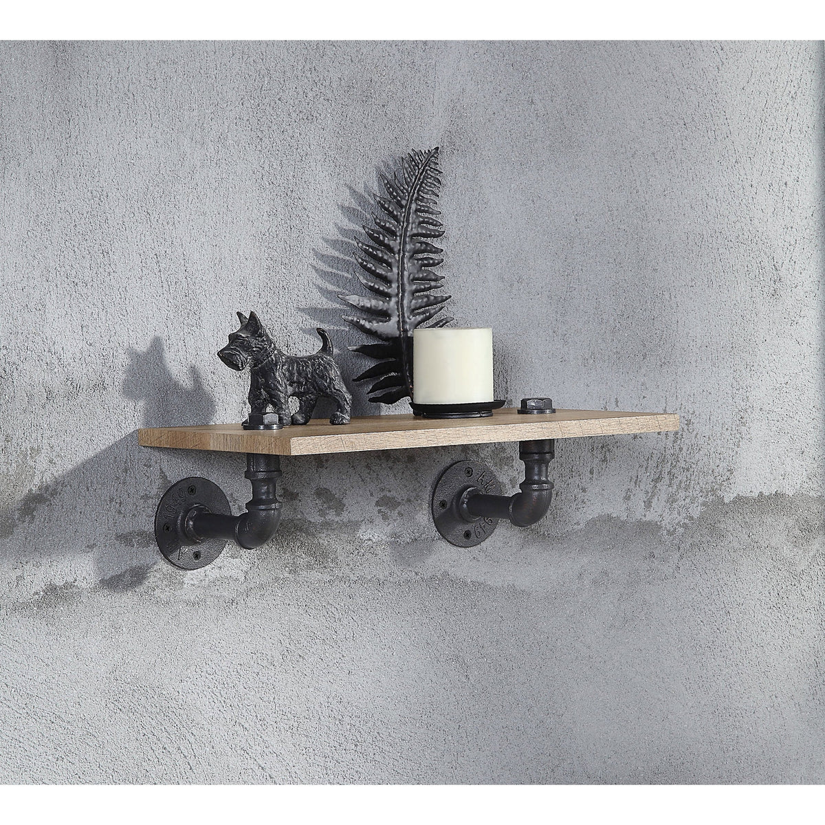 Wooden Wall Rack with 1 Shelf I711719