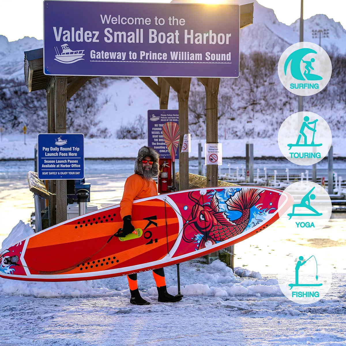 Inflatable Stand Up Paddle Board 11'6''x30''x6'' with Backpack Pump Paddle U856