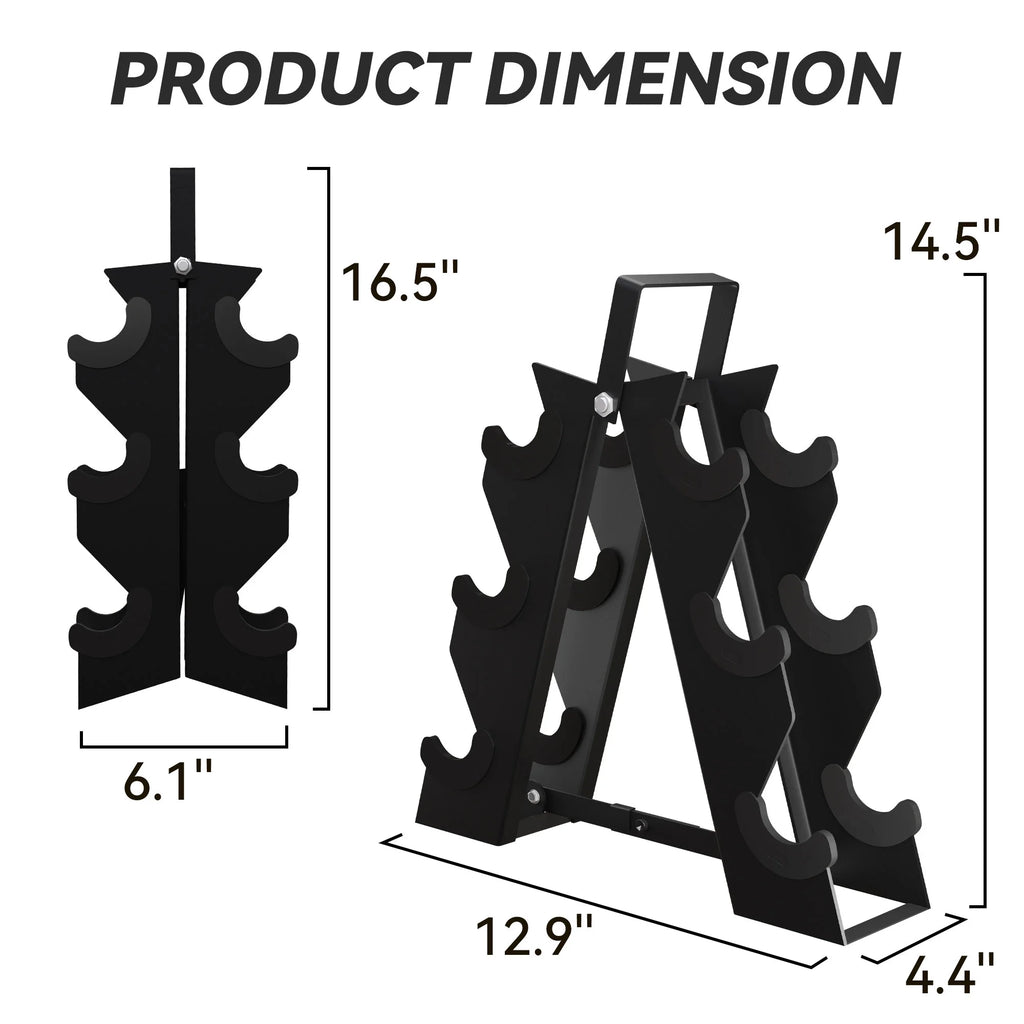 5, 8, and 10 Pound Dumbbell Pairs with Metal Rack D115889