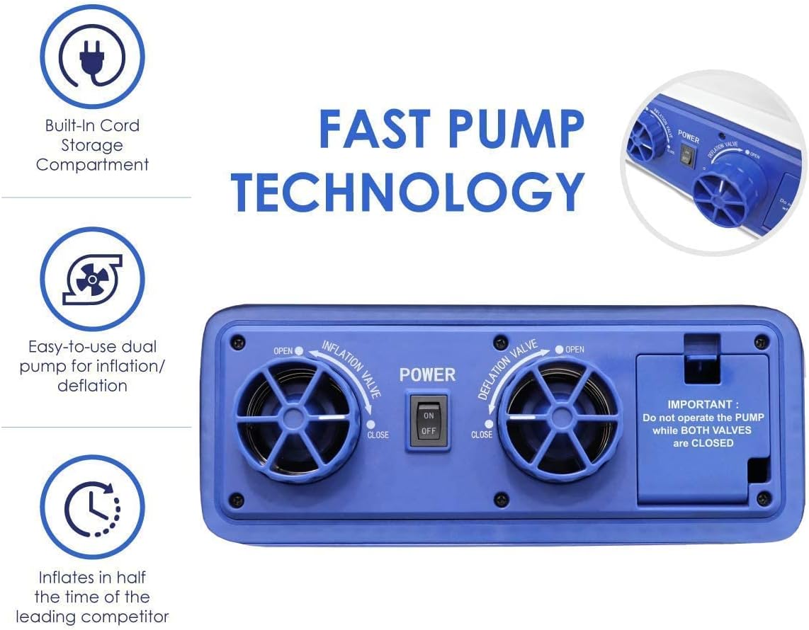 Queen Air Mattress with Built-in Dual Pump U540