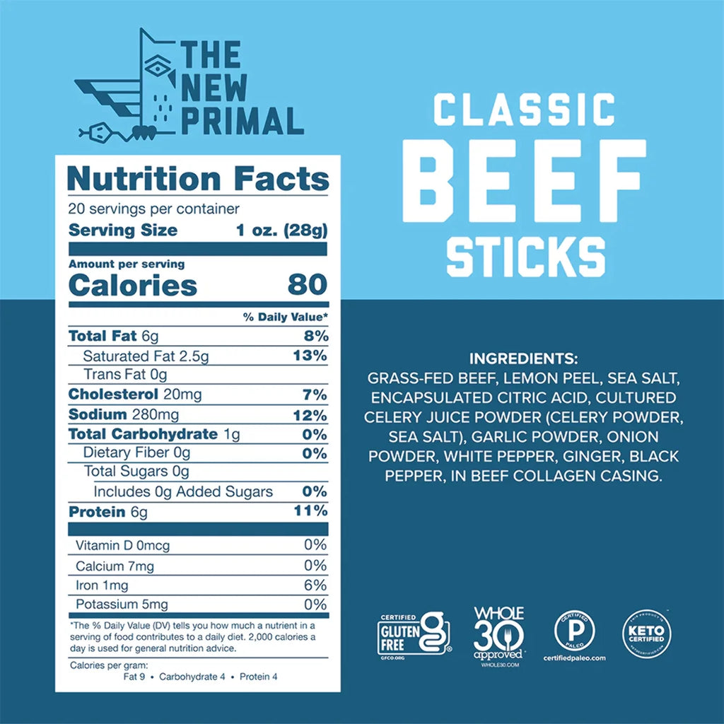 Zero Sugar Meat Stick Sampler, 10 Count W757