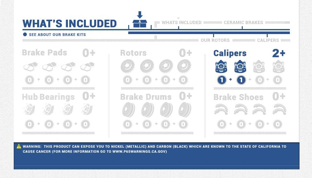 Red Coated Caliper Pair + Hardware Brake Kit R428