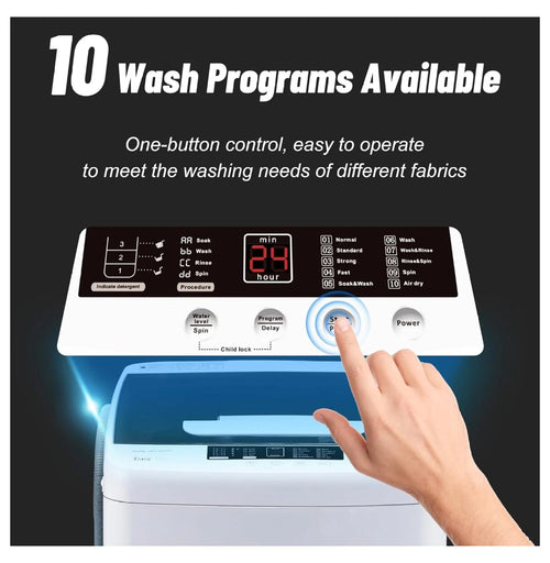 1.34 Cu.Ft Full Automatic Washer and Dryer Combo with Drain Pump M92936
