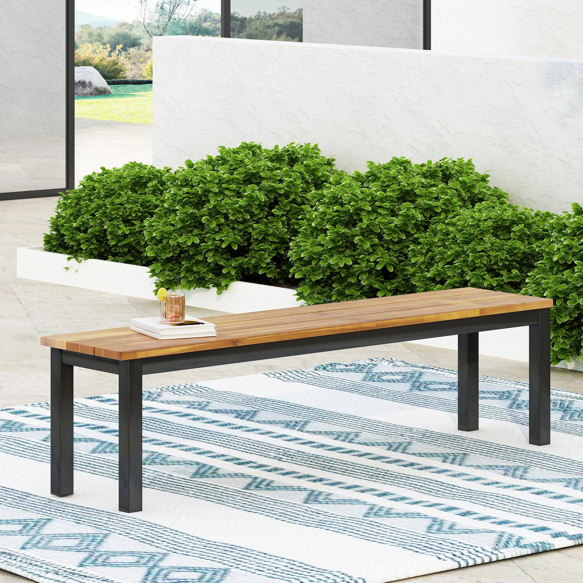 Acacia Wood Outdoor Bench K3380