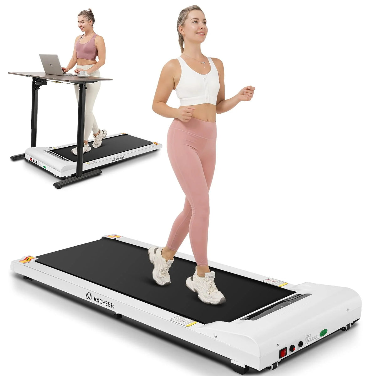2.5HP Under Desk Treadmill with Remote Control E349