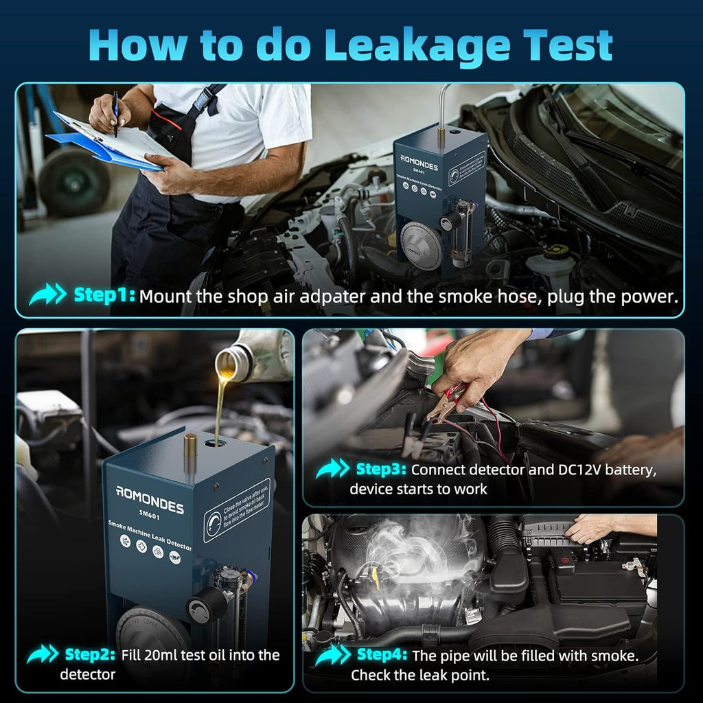 Automotive EVAP Smoke Machine Leak Detector Vacuum Leak Tester H1751