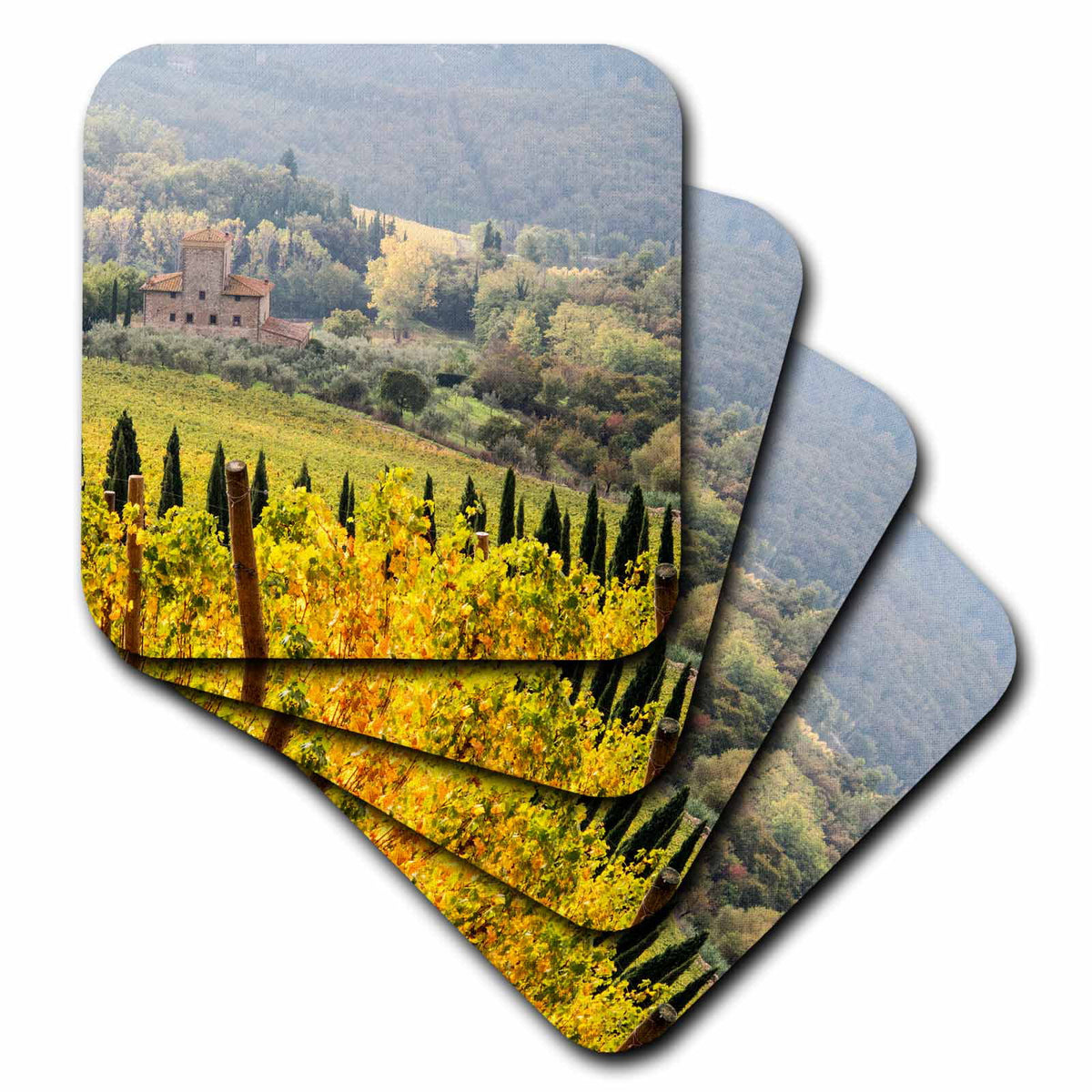 Soft Coasters, set of 4 D125405