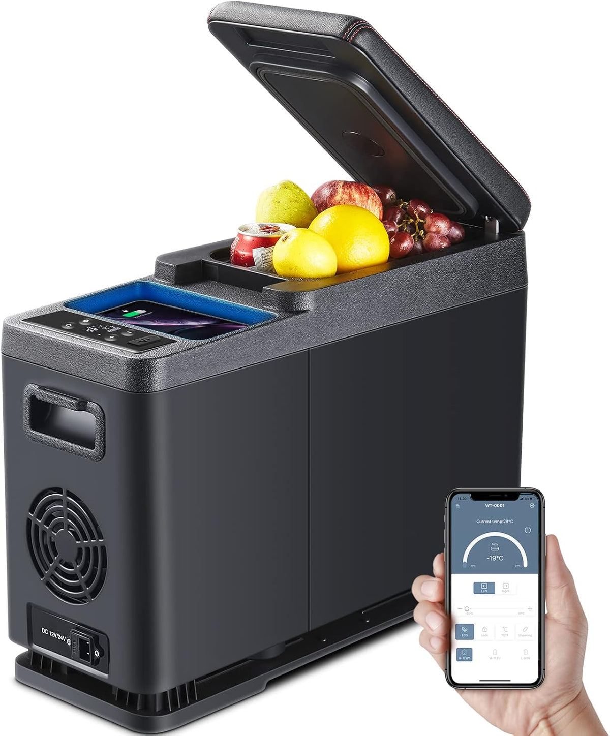 12 Volt Portable Car Refrigerator Freezer, 9 Quart J233046