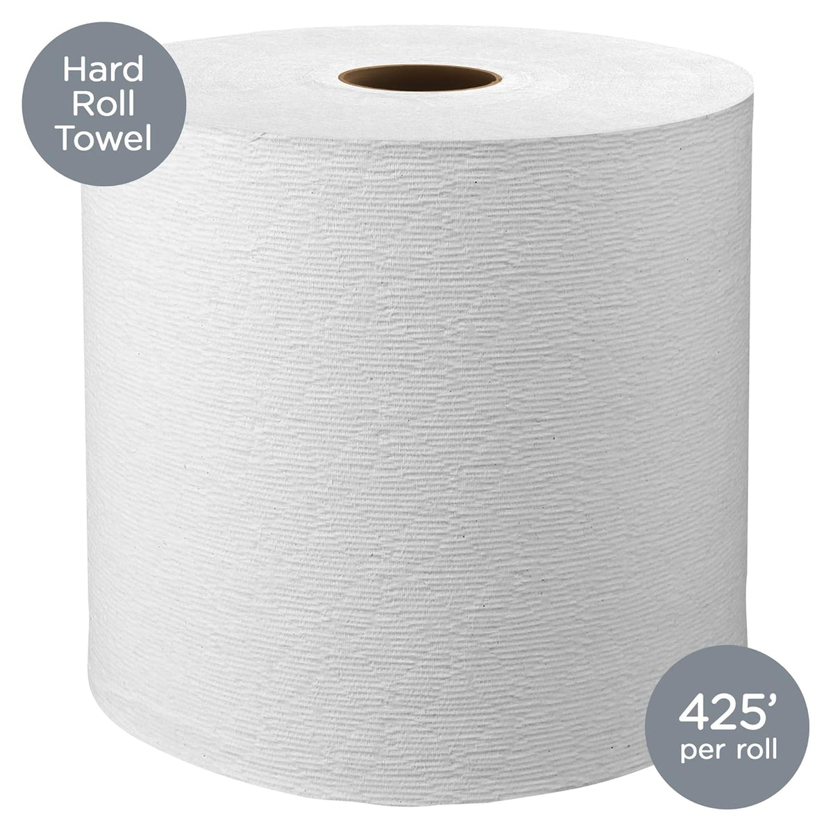 White Hard Roll Paper Towels 12 Rolls L3685