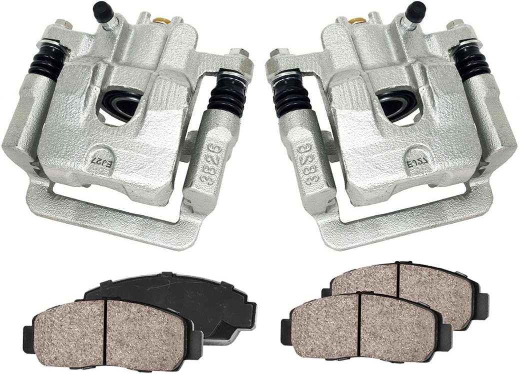Rear Caliper Pair with Ceramic Brake Pads and Hardware Kit C94638