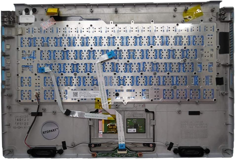 Laptop Replacement Keyboard with Bezel JP Japanese Silver K823522