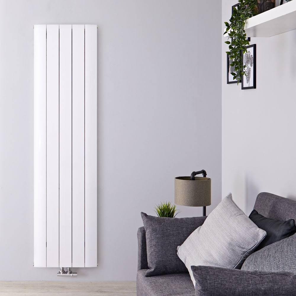 White Vertical Hot Water Radiator C286885