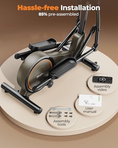 Elliptical Exercise Machine 20IN Stride 16 Resistance Levels C65350