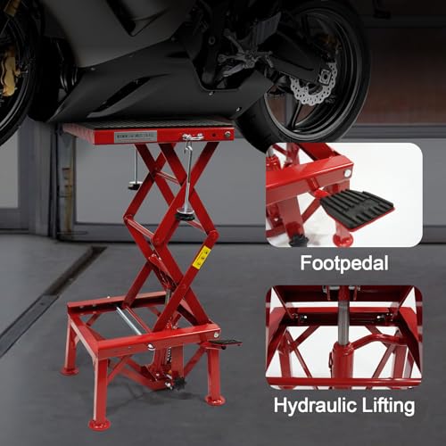 300 LBS Capacity Steel Motorcycle Lift Jack K469