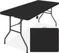 Black 4ft Plastic Folding Table O113196