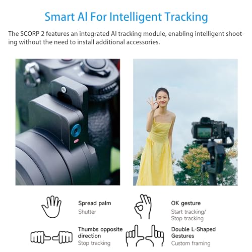 3-Axis Camera Gimbal Stabilizer with Touch Screen U69770