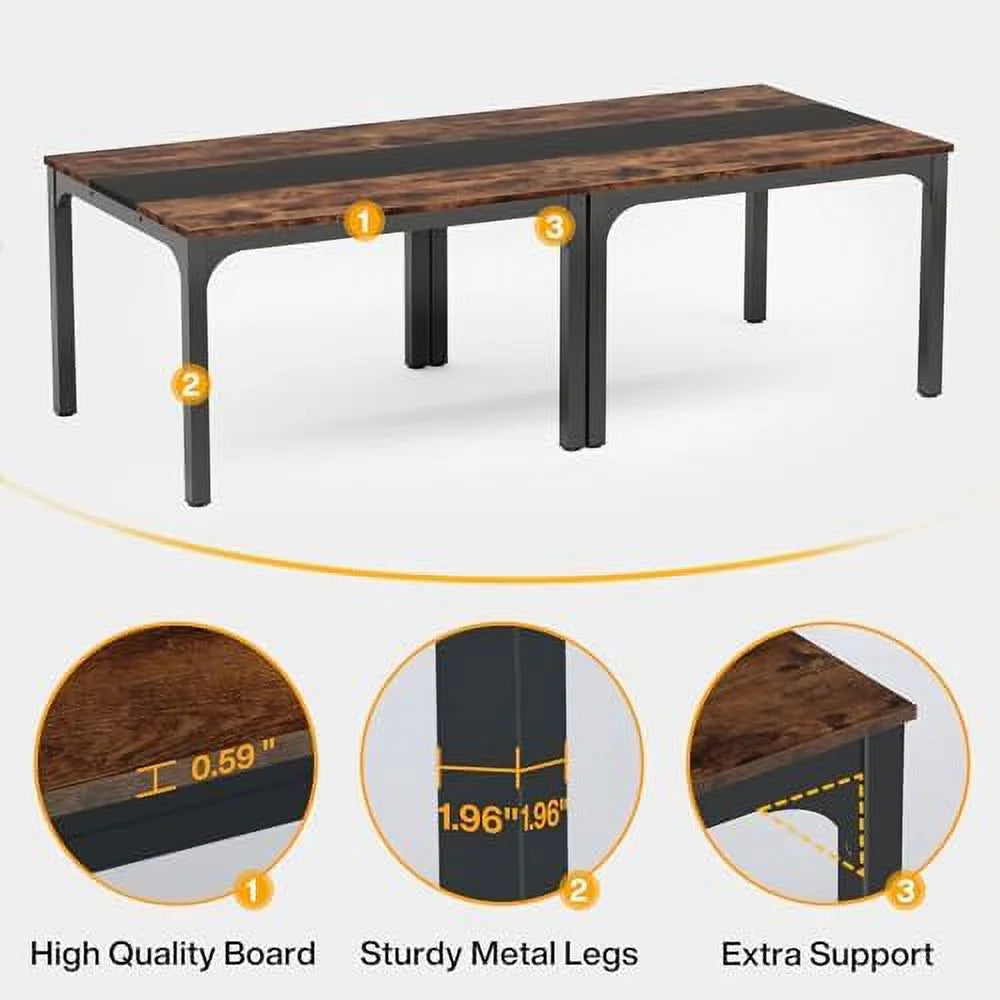 Computer Desk with Brown and Black Splice Board V3785