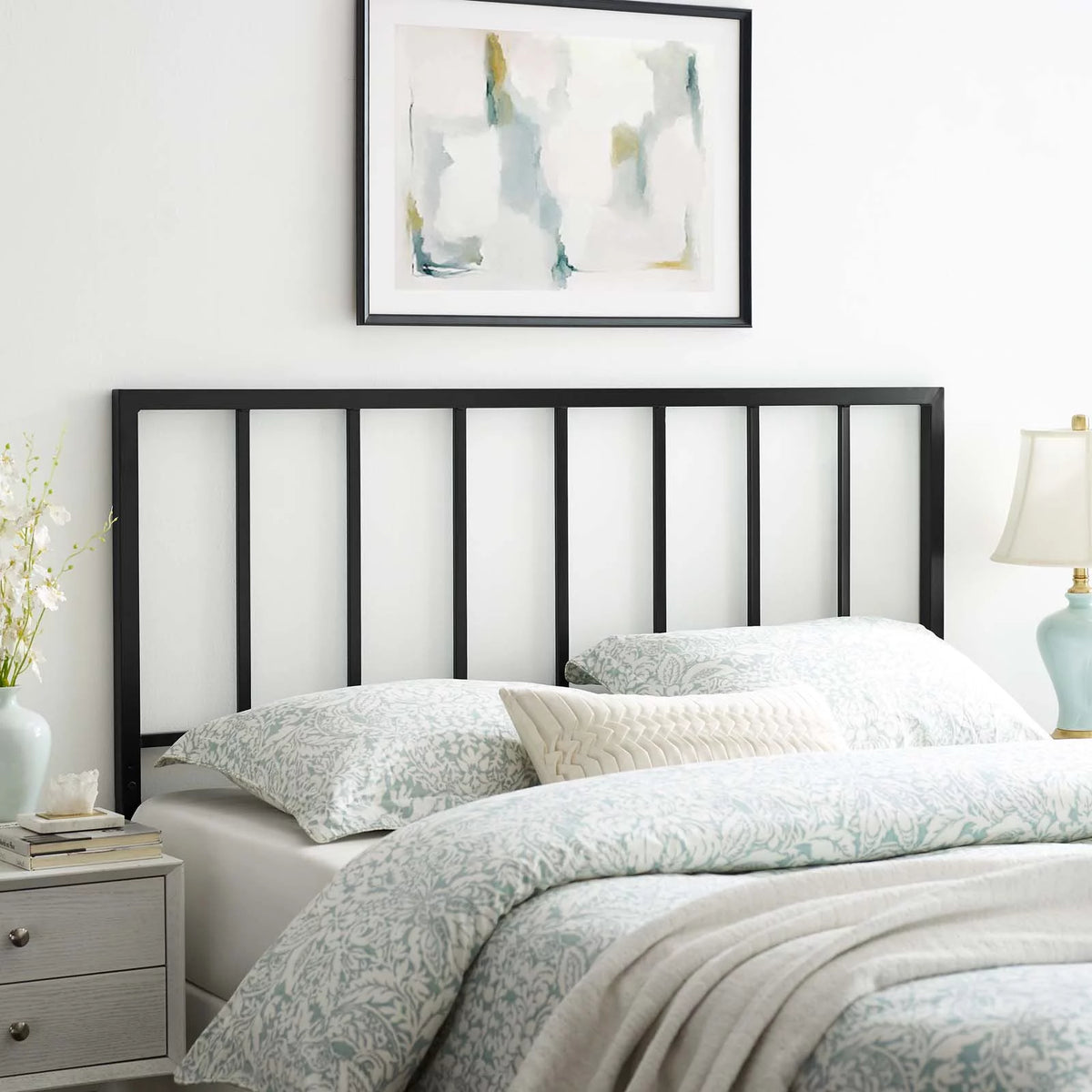 Queen Headboard in Black W44314