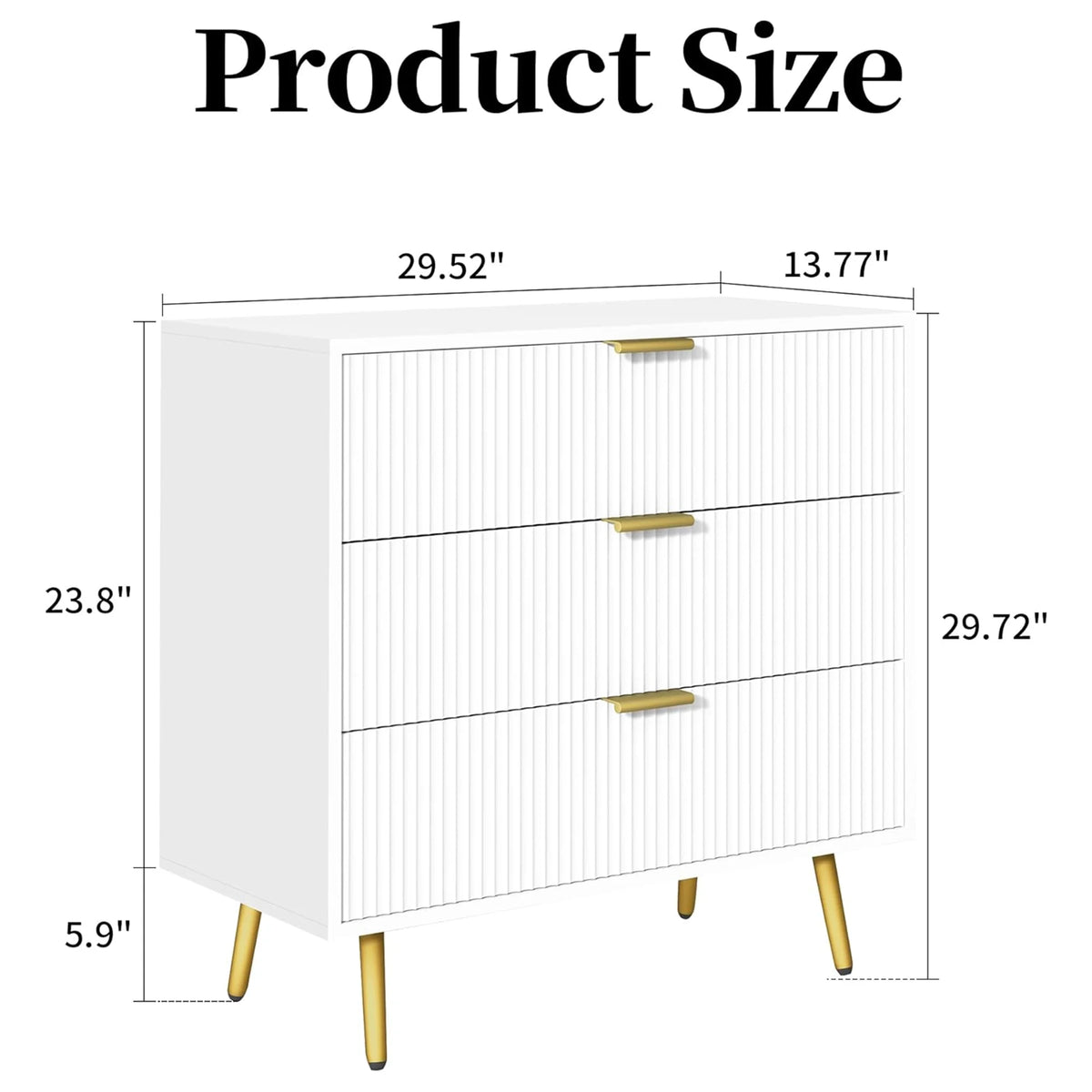 Modern 6 Drawer Wood Dresser F39294