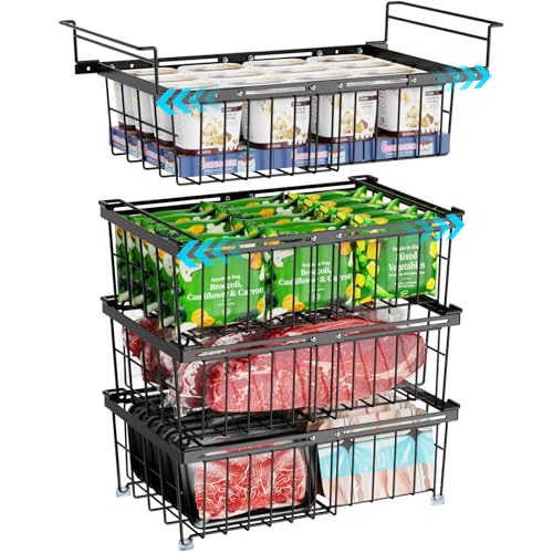 Expandable Chest Freezer Organizer Baskets, 2 Pack V791928