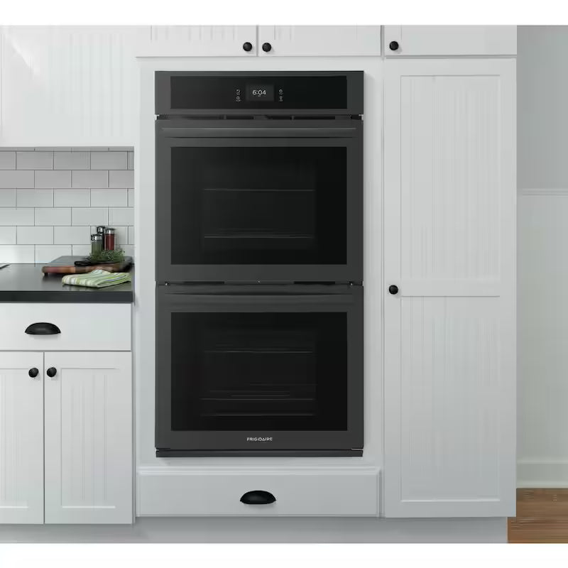 27 in. Double Electric Built-In Wall Oven with Convection in Black H265808