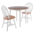 Drop Leaf Dining Table with Windsor Chairs, 3 Piece C87321