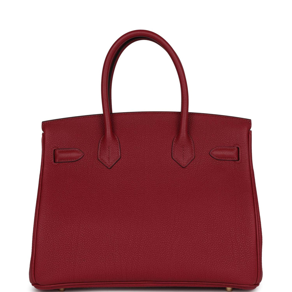 Rouge Grenat Togo Leather Bag X231041