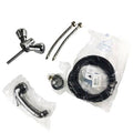 Chrome Handle with Black Nylon Hose N729940