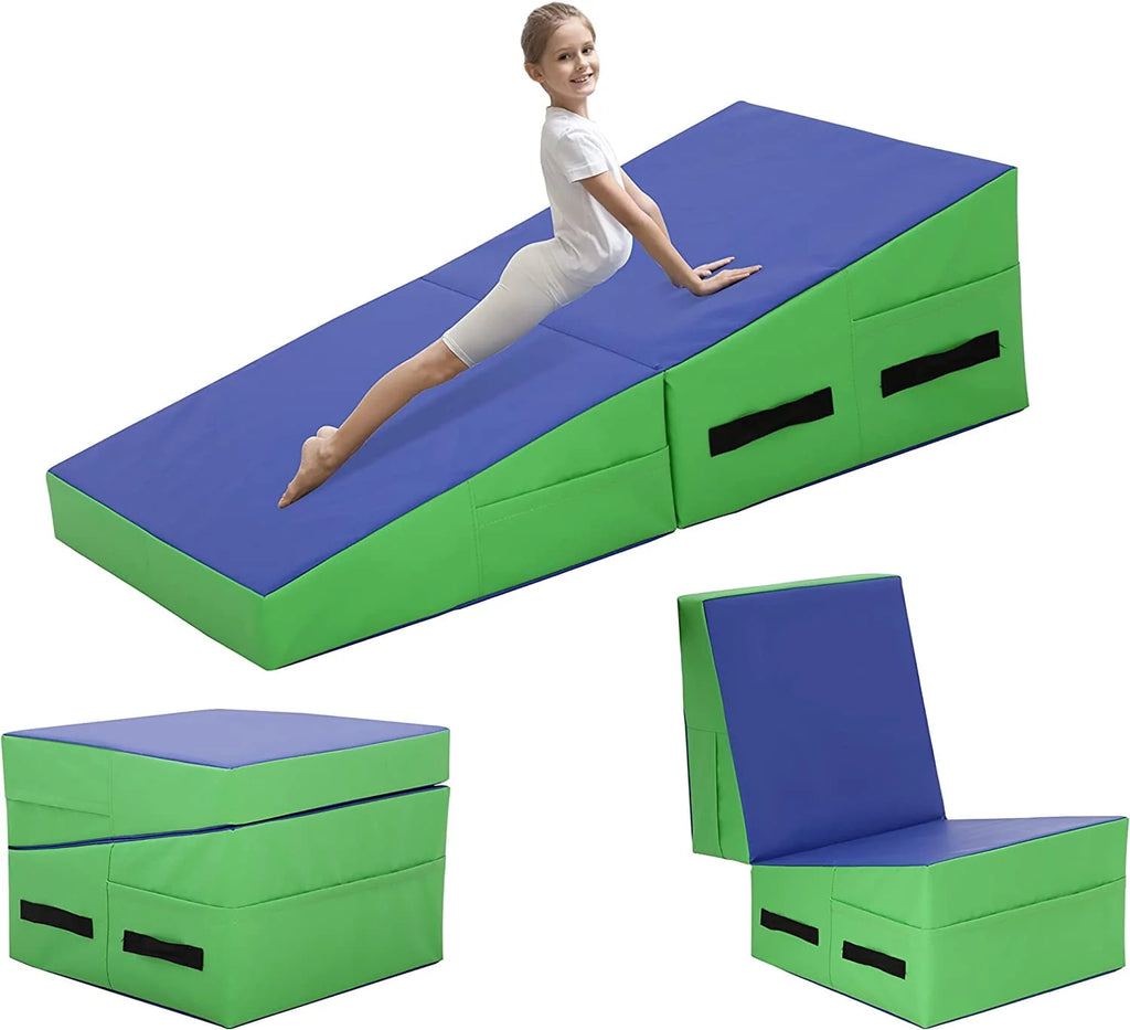 48x24 inch Foldable Incline Gymnastics Mat with Handle J9188
