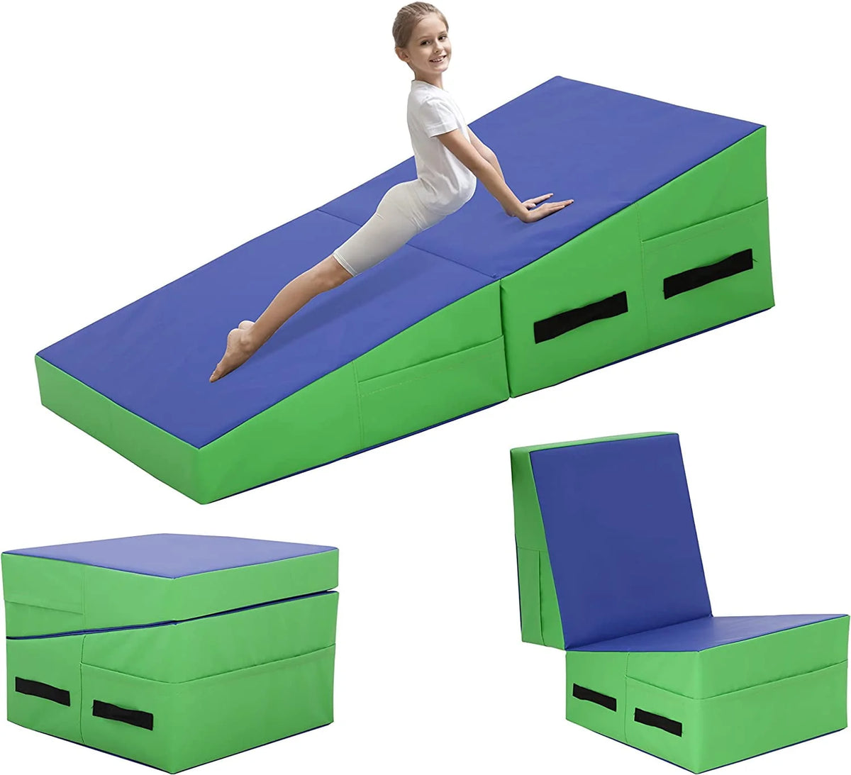 48x24 inch Foldable Incline Gymnastics Mat with Handle J9188