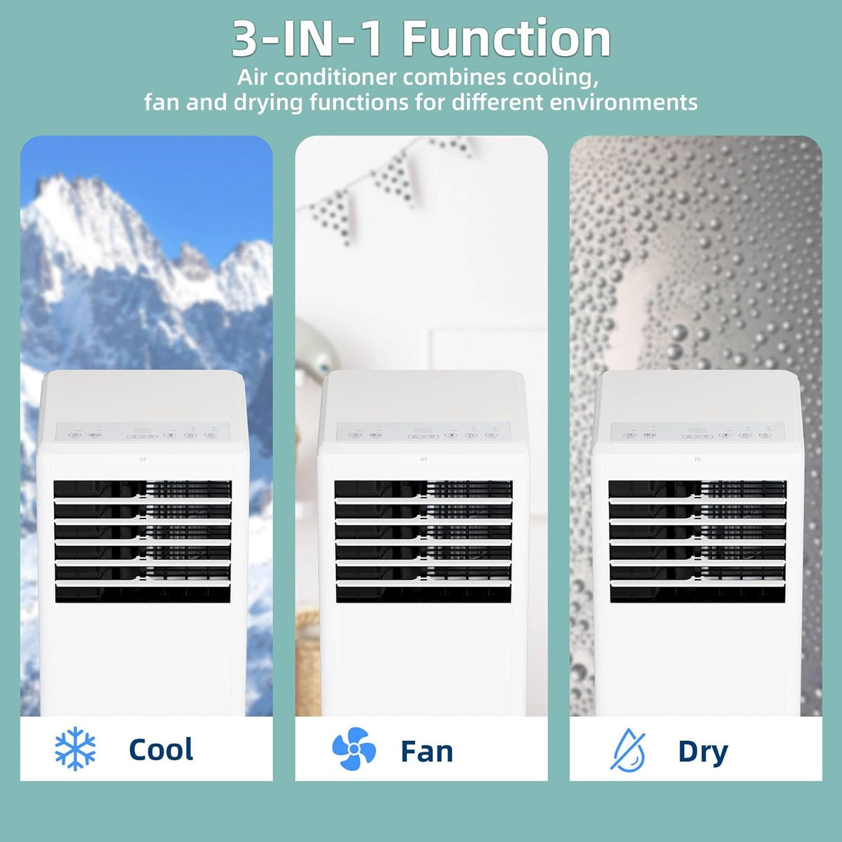 8,000 BTU Portable Air Conditioner with Remote Control L953