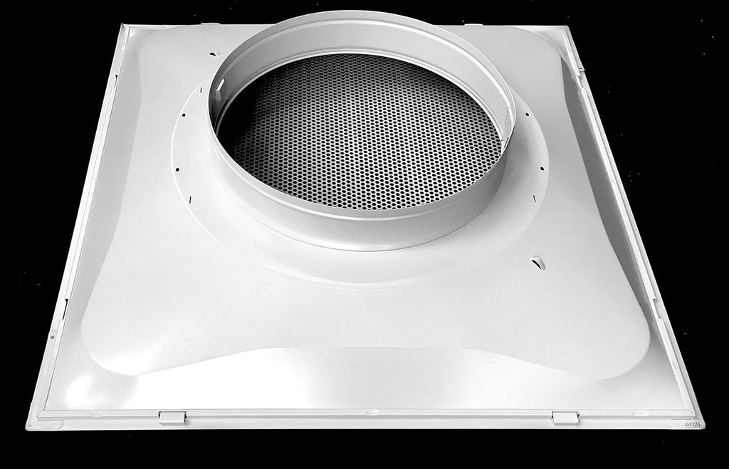 24 x 24 Perforated Return Grill with 12 Collar R4430