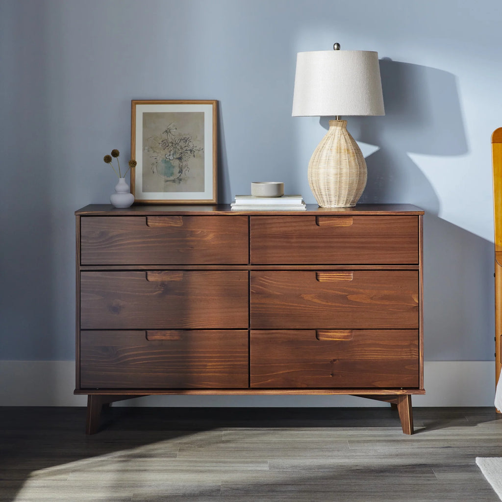 6 Drawer Solid Wood Dresser S618