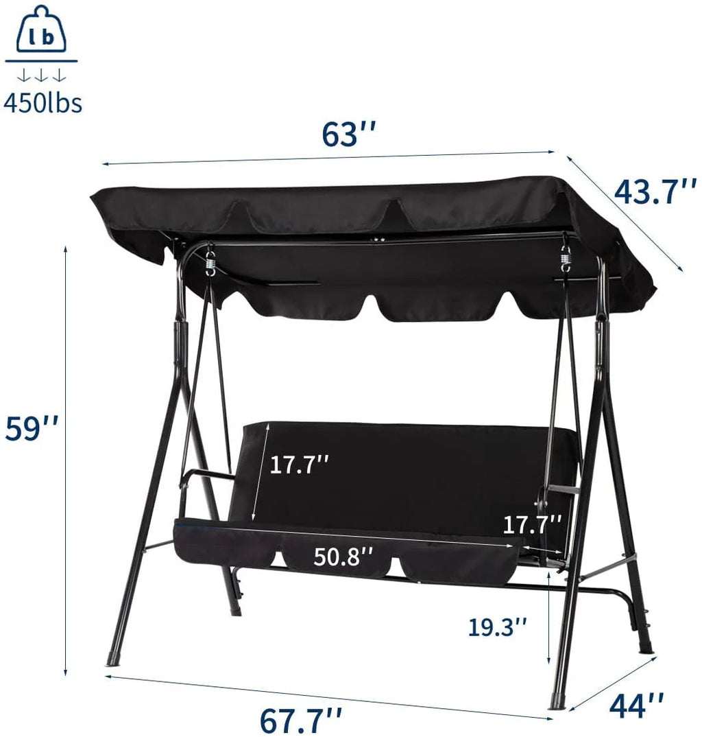 Stainless Steel Porch Swing O4680