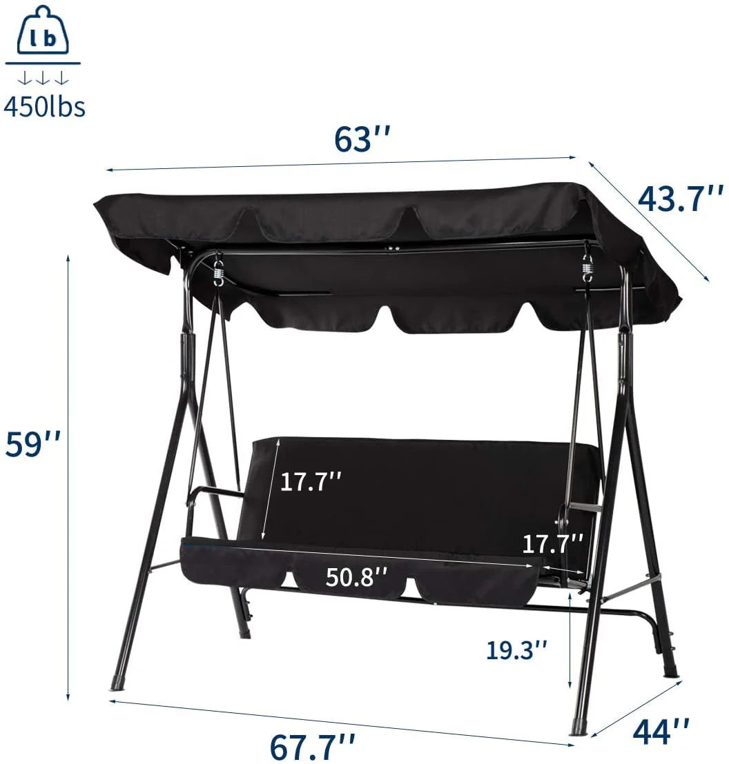 Stainless Steel Porch Swing O4680