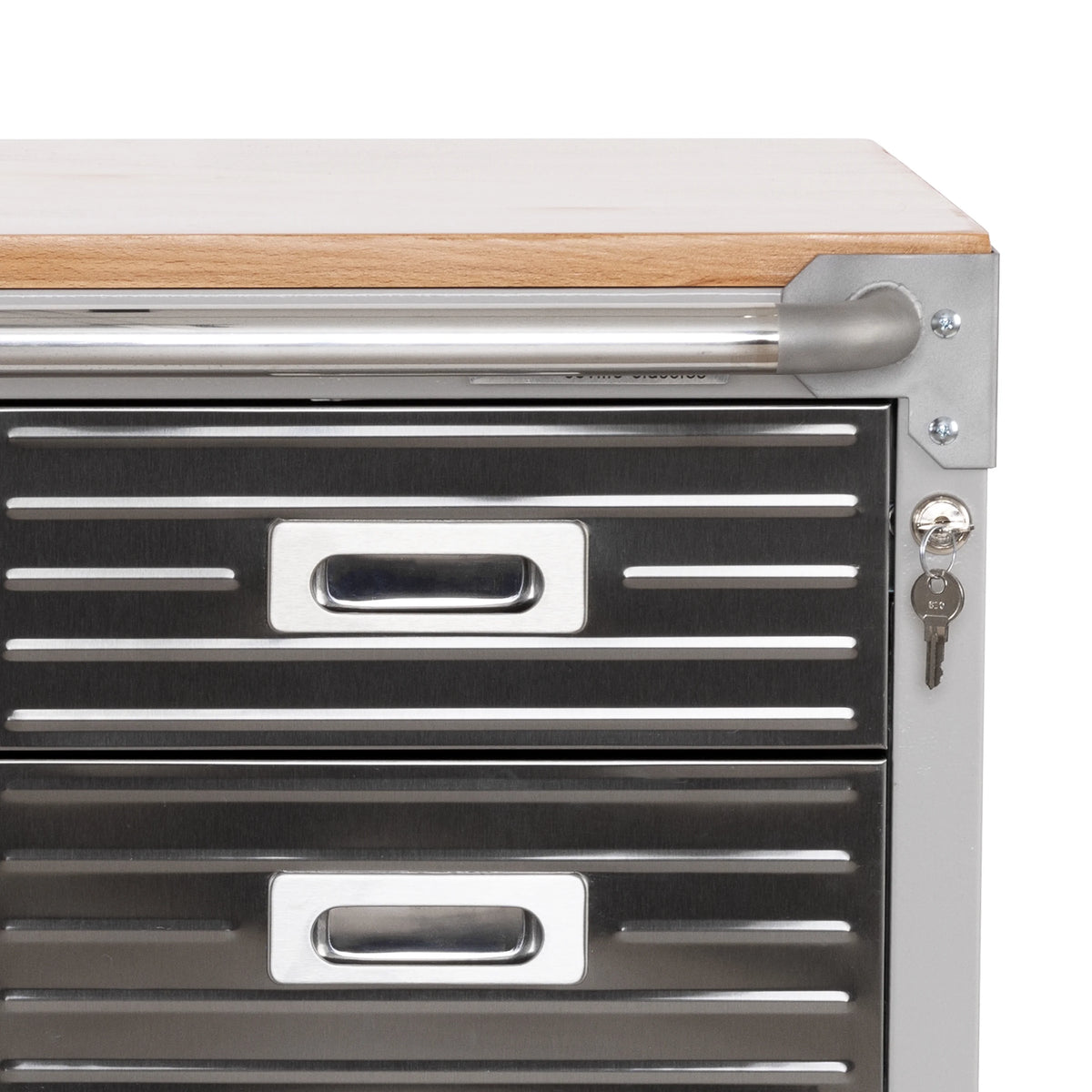 4 Drawer Rolling Storage Cabinet with Key Lock K758