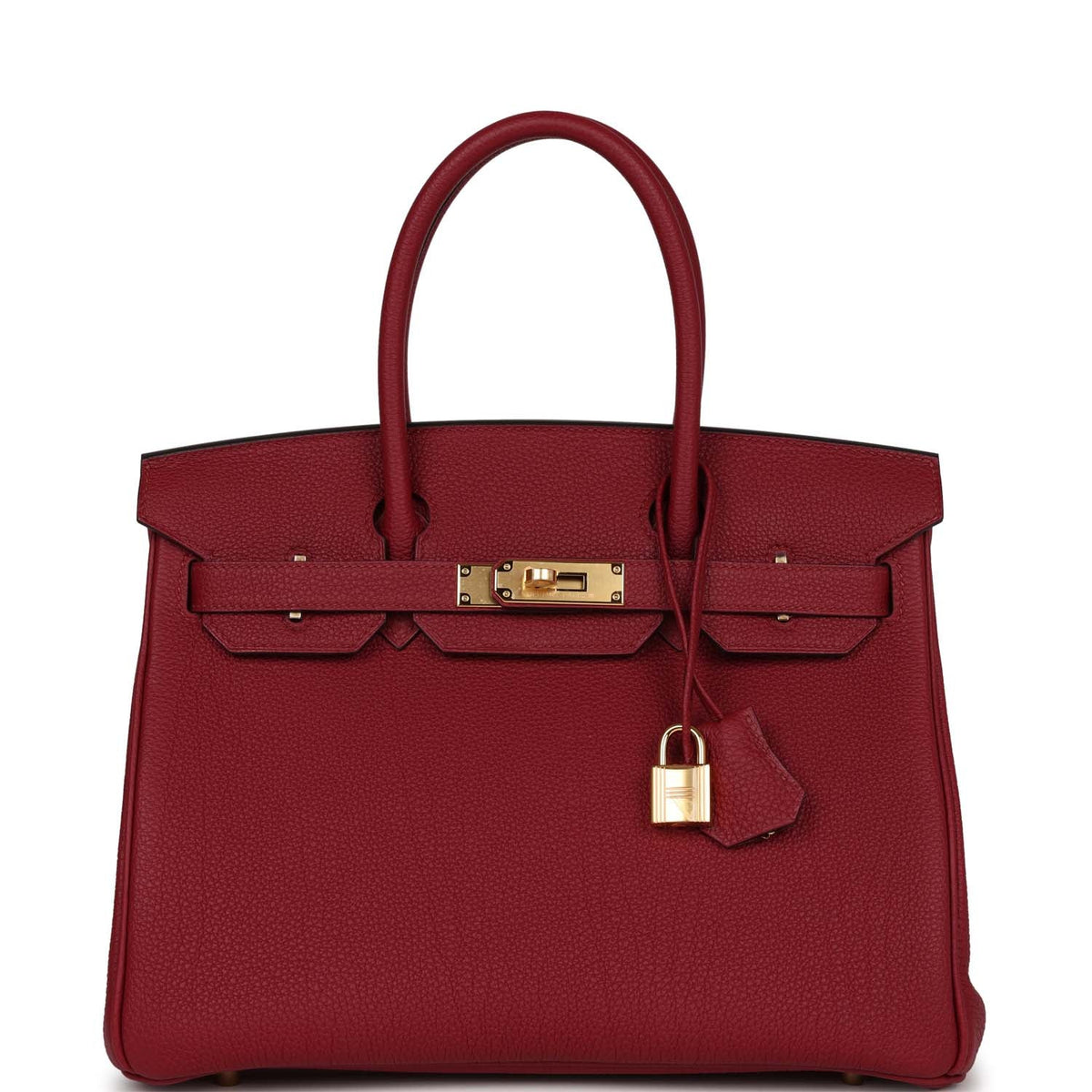 Rouge Grenat Togo Leather Bag X231041