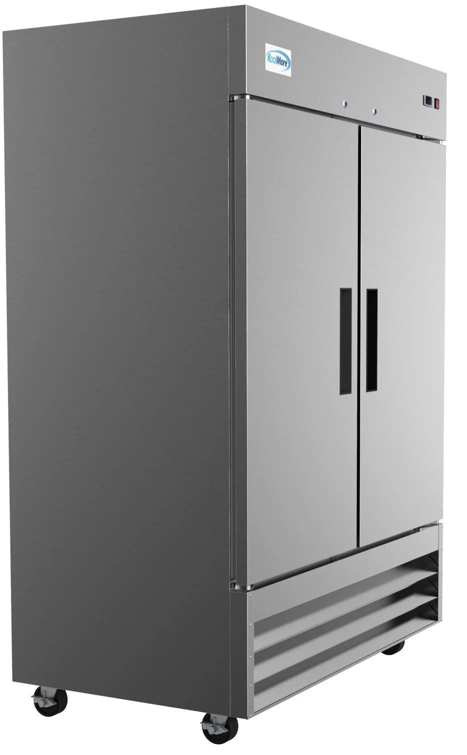 54 in Two Door Stainless Steel Reach-in Refrigerator Cooler 47 Cu. ft. T122