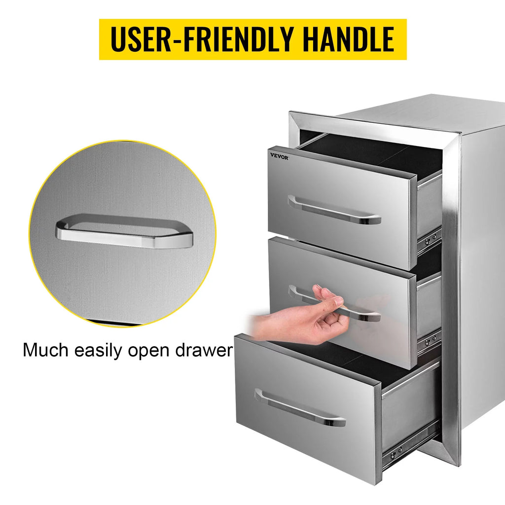 Outdoor Kitchen Drawers 16" W x 28.5" H x 20.5" D Q260