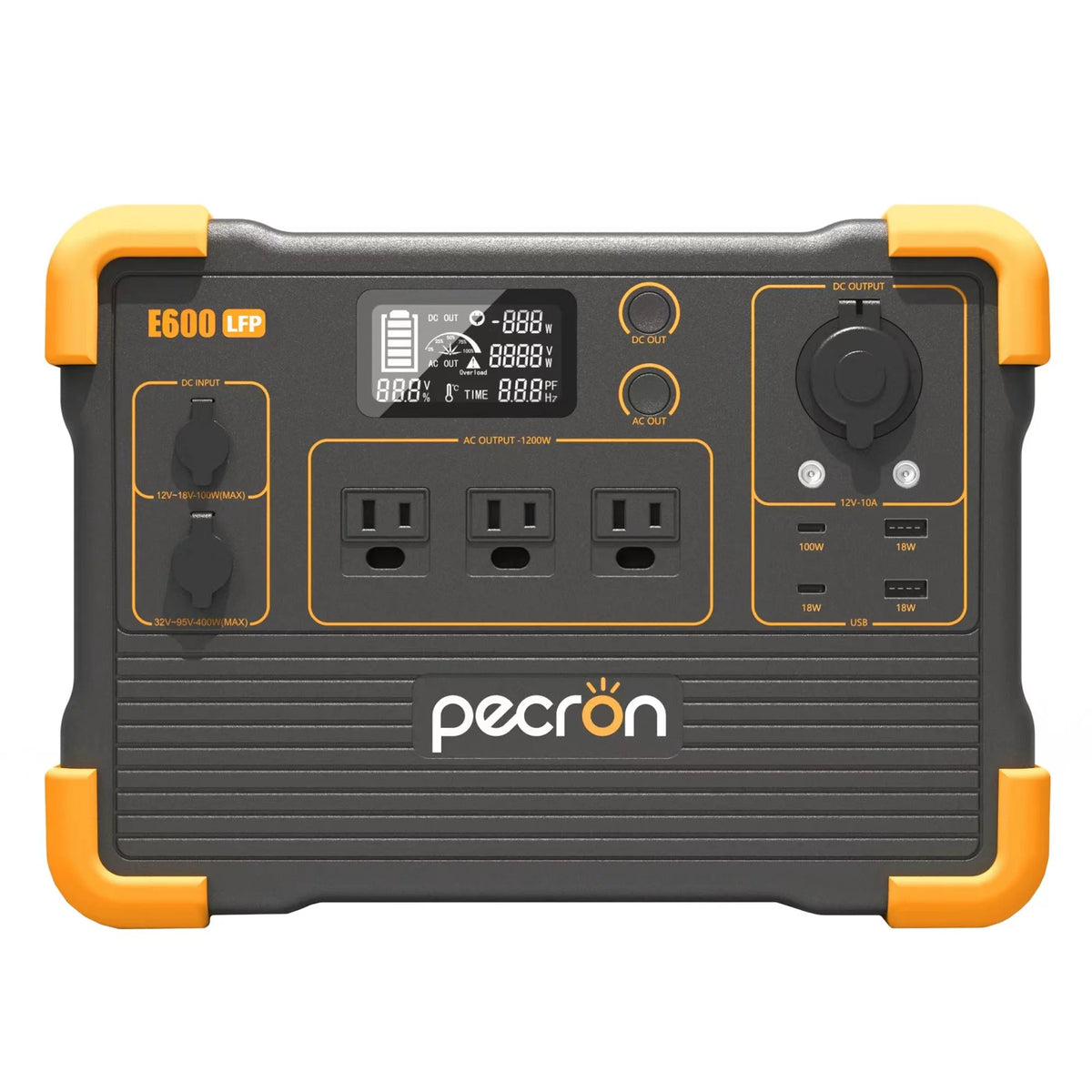 Portable Power Station 614Wh 1200W LiFePO4 Battery T612286