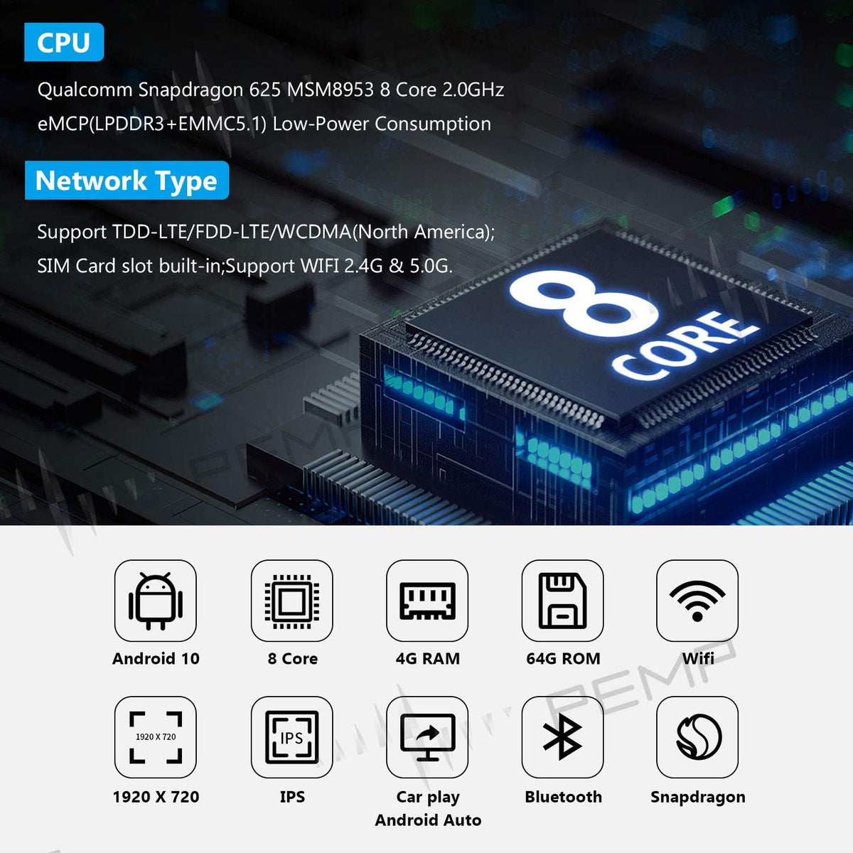Android 10 10.25 inch IPS Touch Screen Monitor H486493